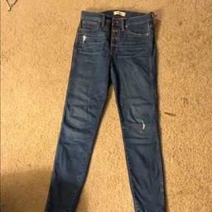 Madewell 10” High Rise Skinny in Tencel